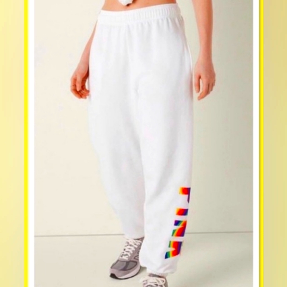 VICTORIA'S SECRET PINK PRIDE SWEATPANTS GENDER NEUTRAL